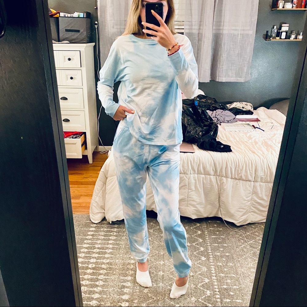 Tie dye sweatshirt and jogger set